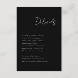 Cartão De Informações Placa de Gabinete de Detalhes do Script Mínimo