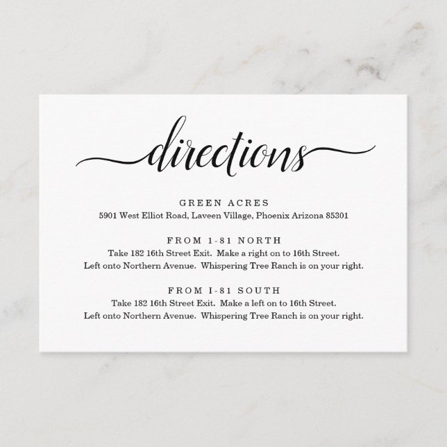 Cartão De Informações Placa de gabinete de instruções - Simples (Frente)