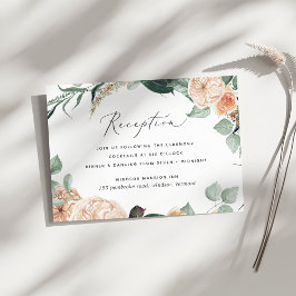 Cartão De Informações Placa de gabinete de Recepção de casamento Boho Bl