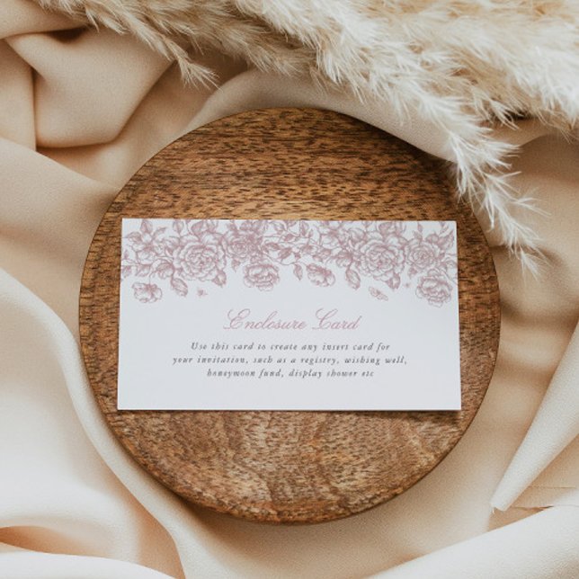 Cartão De Informações Placa de Gabinete de Toile Rosa Personalizada Inse (Criador carregado)