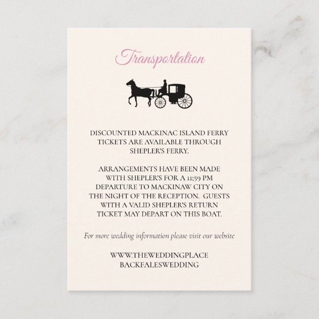 Cartão De Informações Placa de gabinete de transporção (Frente)