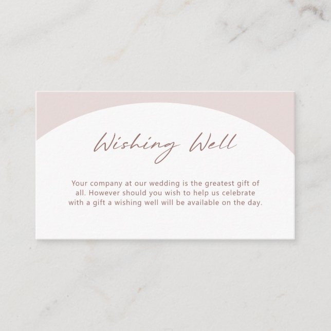 Cartão De Informações Placa de gabinete de wishing de arco boêmico (Frente)