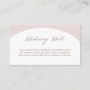 Cartão De Informações Placa de gabinete de wishing de arco boêmico