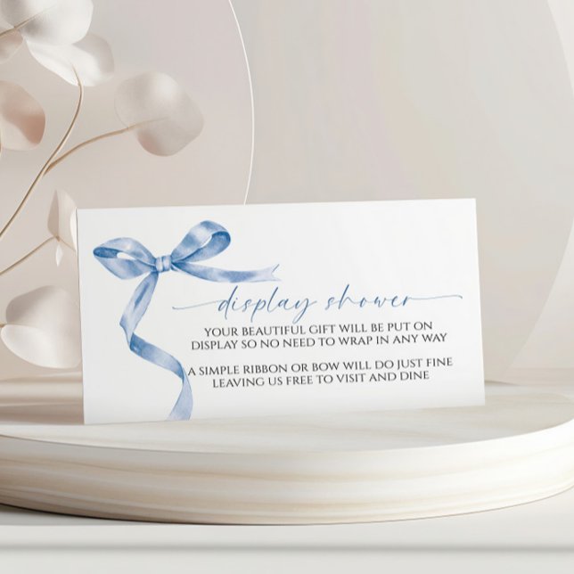 Cartão De Informações Placa de gabinete do Chá de fraldas de exibição do (Criador carregado)