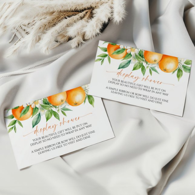 Cartão De Informações Placa de gabinete do Chá de fraldas de exibição fl (Criador carregado)