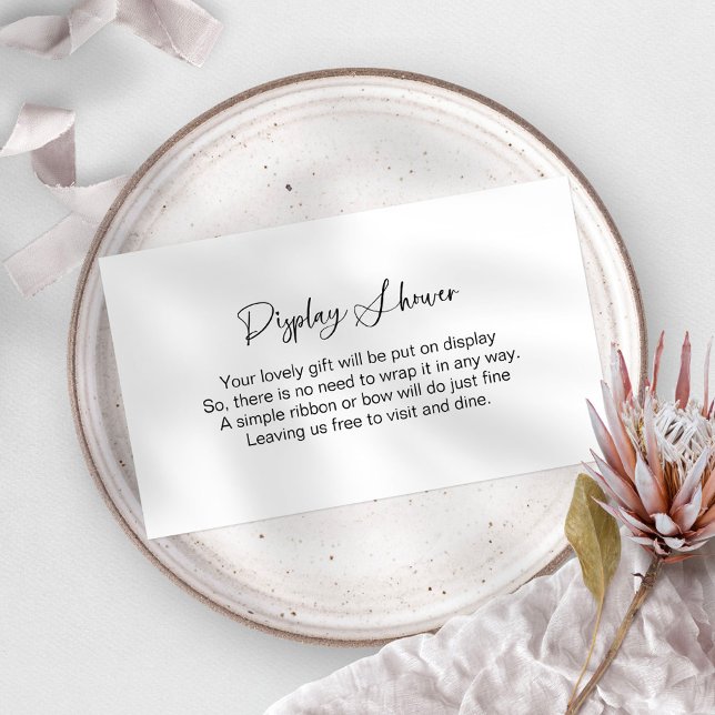 Cartão De Informações Placa de gabinete do Chá de vídeo minimalista (Criador carregado)