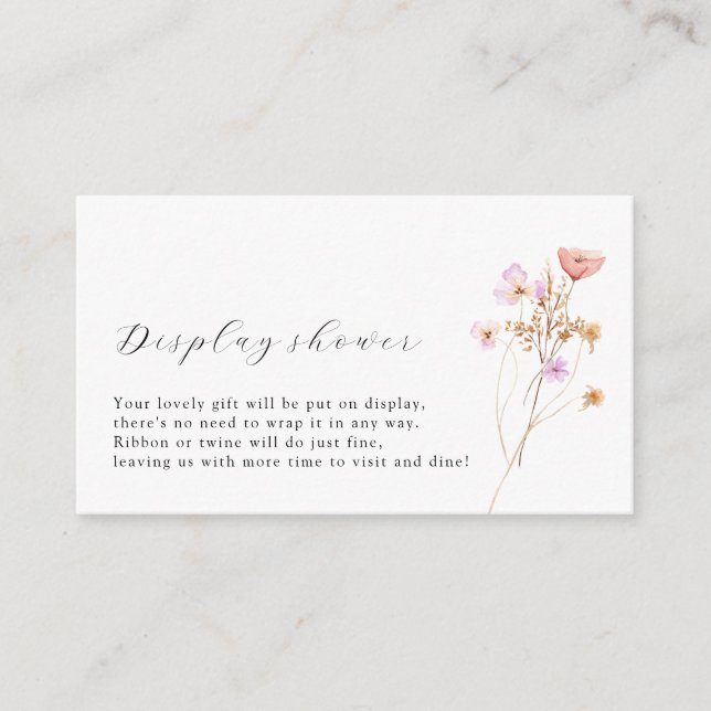 Cartão De Informações Placa de gabinete do Chá para exibição de iniciali (Frente)