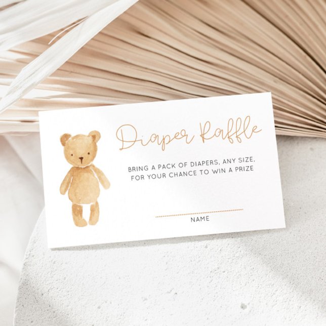 Cartão De Informações Placa de gabinete do Urso Vermelho Azul (Criador carregado)