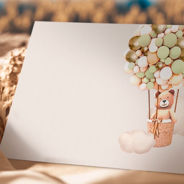 Cartão De Informações Placa de gabinete do Vazio dos balões verdes Doura (Criador carregado)