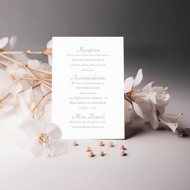 Cartão De Informações Placa de gabinete Elegante de script mínimo (Criador carregado)