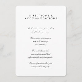 Cartão De Informações Placa de gabinete flexível chic de 4,5" x 6,25"