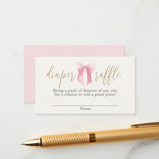 Cartão De Informações Placa de gabinete flexível de Fralda rosa (Frente/Verso In Situ)