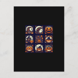 Cartão De Informações Placa de gabinete Halloween