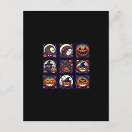 Cartão De Informações Placa de gabinete Halloween
