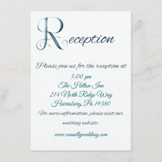 Cartão De Informações Placa de gabinete para Recepção de casamento R gra