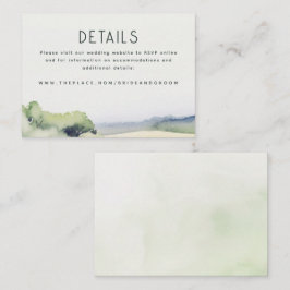 Cartão De Informações Placa de Gabinete Pequeno Pormenores de Casamento