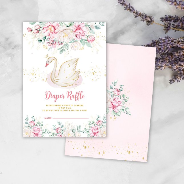 Cartão De Informações Placa de gabinete princesa de Fralda de cisne (Criador carregado)