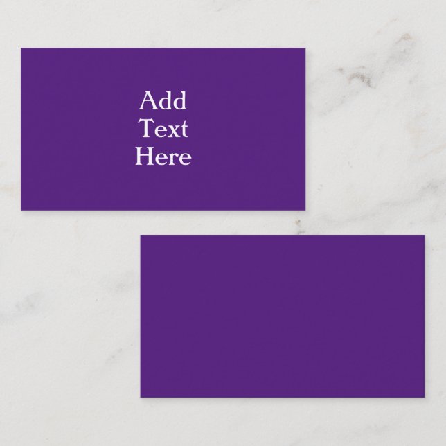 Cartão De Informações Placa de gabinete púrpura (Frente/Verso)