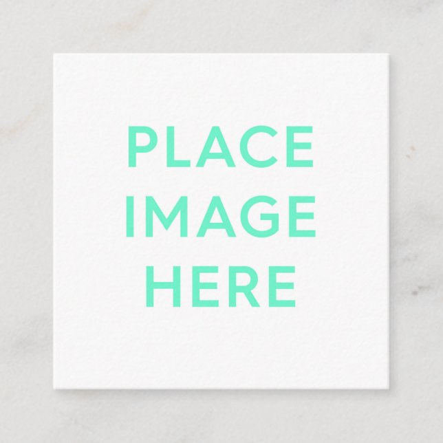 Cartão De Informações Placa de gabinete quadrada (Frente)