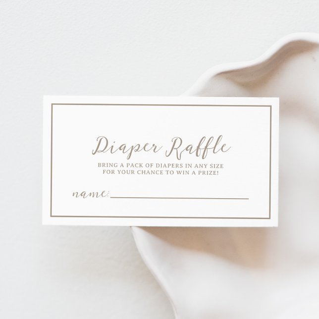 Cartão De Informações Placa de gabinete Raffle da Fralda Verde (Criador carregado)