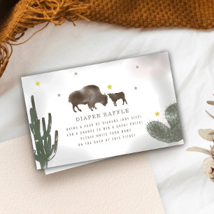 Cartão De Informações Placa de Gabinete Raffle de Fralda de Buffalo