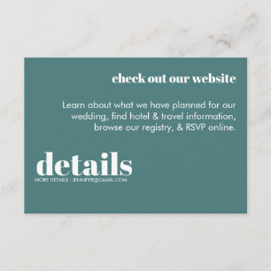 Cartão De Informações Placa de gabinete retrô moderna