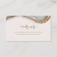 Placa de gabinete RSVP do site Stone Agate