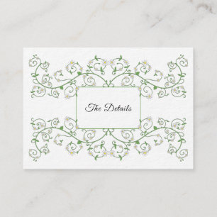 Cartão De Informações Placa de gabinete Vine Heart Trellis