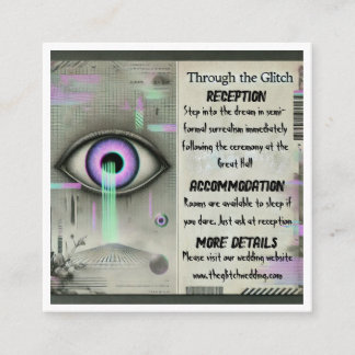 Cartão De Informações Placa de gabinete Weirdcore 👁️ "Através da falha"