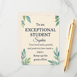 Cartão De Informações Placa de Parabéns Elegante para uma Rua excepciona