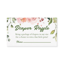 Placa de Raffel de Fralda Floral Rosa