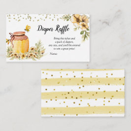 Cartão De Informações Placa de Raffle de Fralda de Abelha