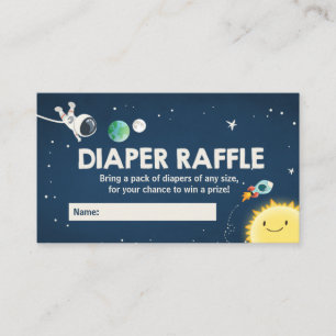 Cartão De Informações Placa de Raffle de Fralda de de Chá de fraldas do