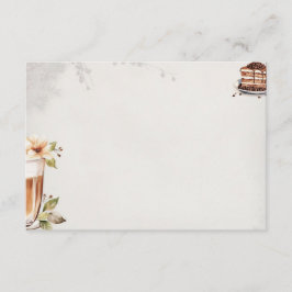 Cartão De Informações Placa de recebimento básica de Vazio em francês