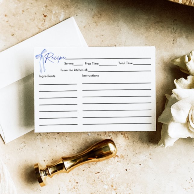 Cartão De Informações Placa de recebimento do Chá de panela azul (Criador carregado)