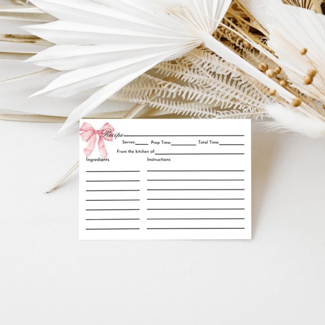 Cartão De Informações Placa de recebimento do Chá de panela rosa (Criador carregado)