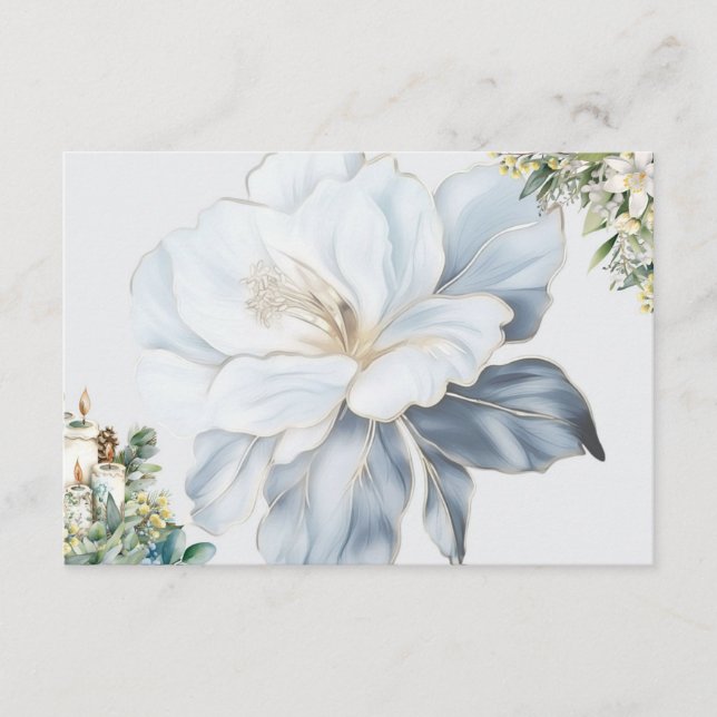 Cartão De Informações Placa de recebimento do Vazio de clareza (Frente)