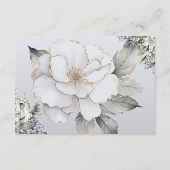 Cartão De Informações Placa de receita do Vazio Elegance (Frente)