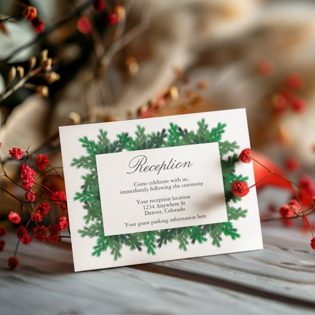 Cartão De Informações Placa de Recepção de casamento das Ramificações da (Criador carregado)