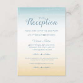 Cartão De Informações Placa de Recepção de casamento do Tema à Parte