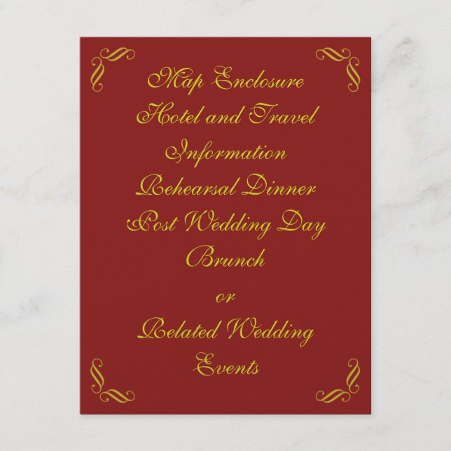 Cartão De Informações Placa de receptáculo de folheto de fada de ouro (v (Frente)