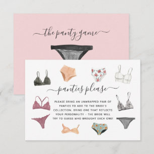 Cartão De Informações Placa de receptáculo de lingerie da parte de prot