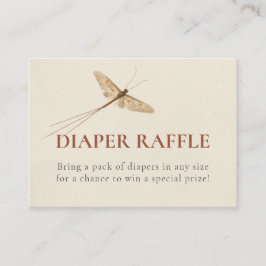 Cartão De Informações Placa de receptáculo do Chá de fraldas de Inseto d