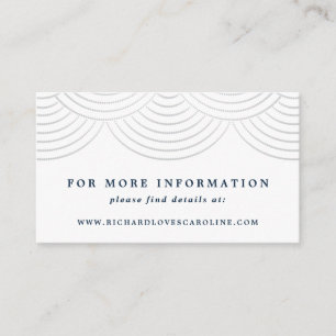 Cartão De Informações Placa de receptáculo do site Art Deco String Light