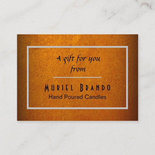 Cartão De Informações Placa de receptáculo Elegante da Companhia V2 (Frente)