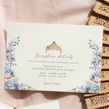 Placa de receptáculo Floral Quinceañera gold Tiara