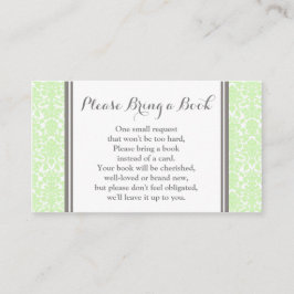 Cartão De Informações Placa de Solicitação de Chá de fraldas do Mint Dam