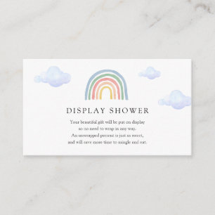 Cartão De Informações Placa do Chá do Rainbow Display