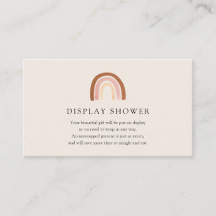 Cartão De Informações Placa do Chá do Rainbow Rosa