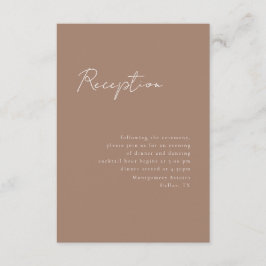 Cartão De Informações Placa mínima de receptáculo de recepção de script